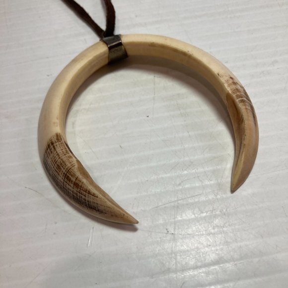 Wild Pig Warthog Tusk Necklace - Picture 3 of 10